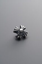 925 Sterling Silver-Antiqued-Cross Openwork Frame Spacer Bead-9mm - Image 3