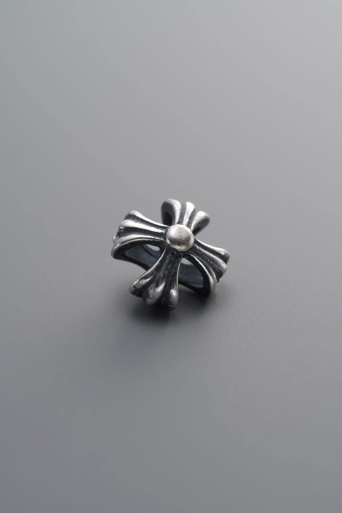 925 Sterling Silver-Antiqued-Cross Openwork Frame Spacer Bead-9mm - Image 1
