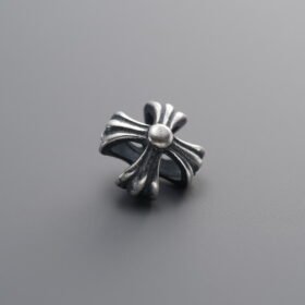 925 Silver-Vintage-Cross-Shaped Openwork Frame Spacer Bead-9mm