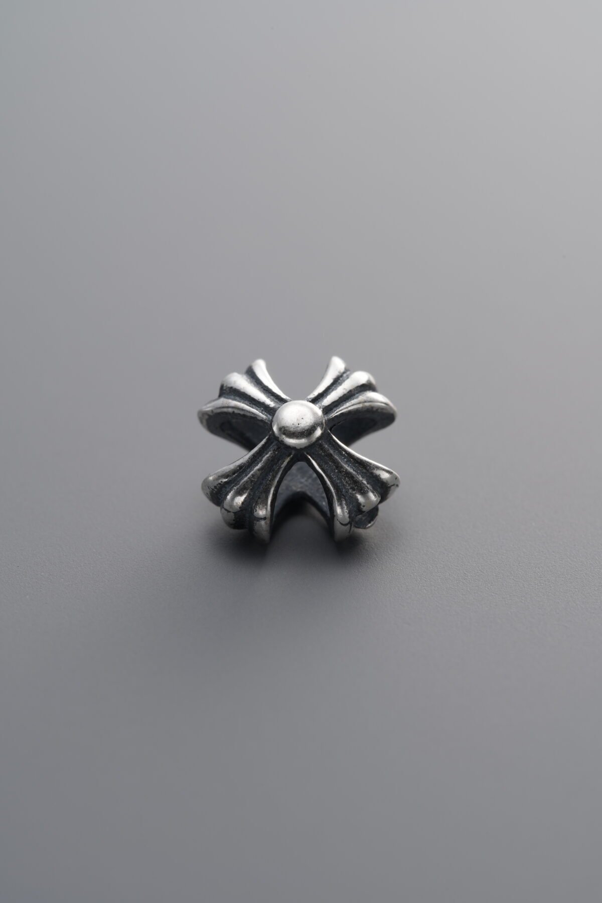 925 Sterling Silver-Antiqued-Cross Openwork Frame Spacer Bead-9mm - Image 4