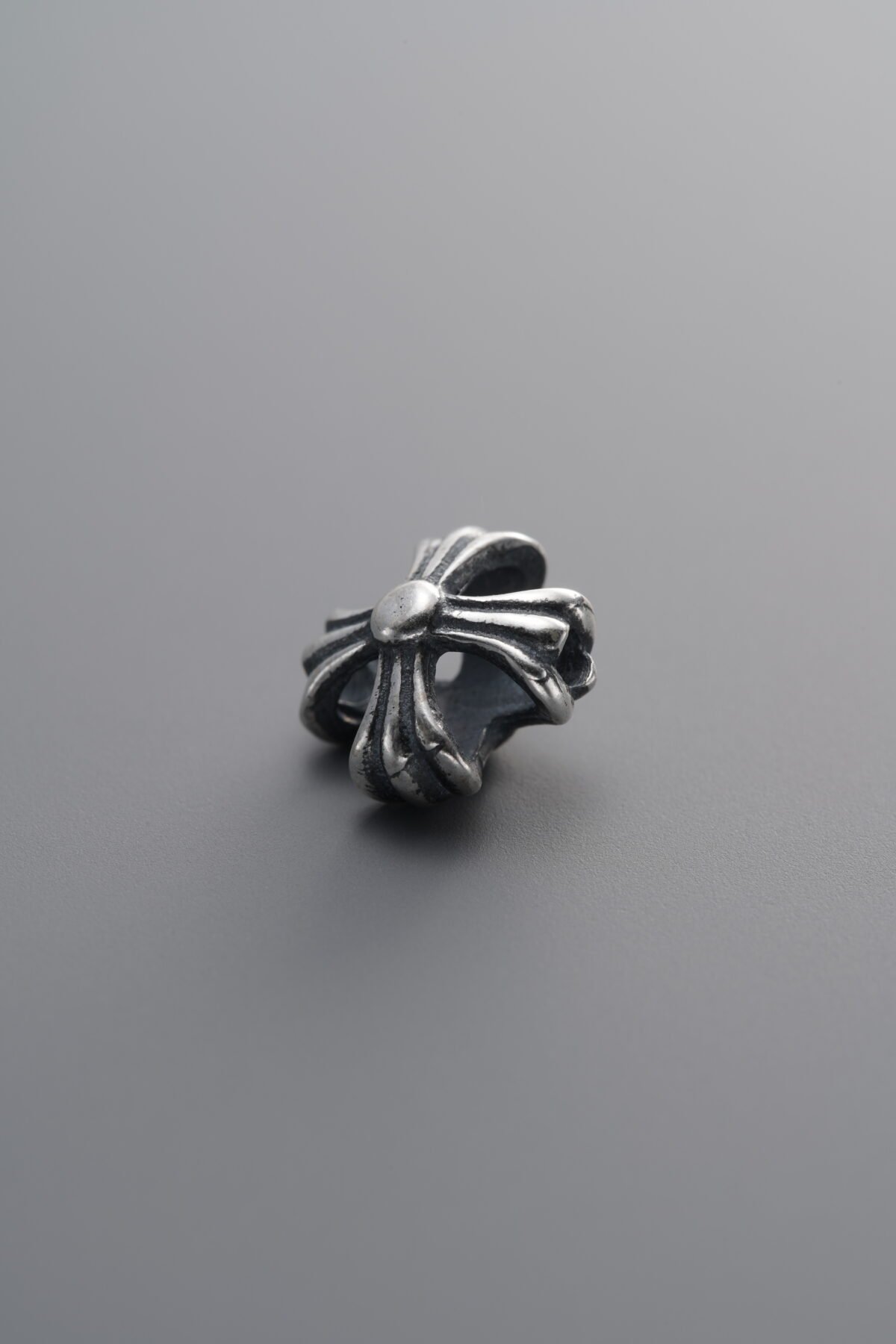 925 Sterling Silver-Antiqued-Cross Openwork Frame Spacer Bead-9mm - Image 2