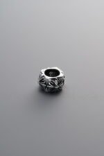925 Sterling Silver-Antiqued-Cross Spacer Bead-7mm - Image 2