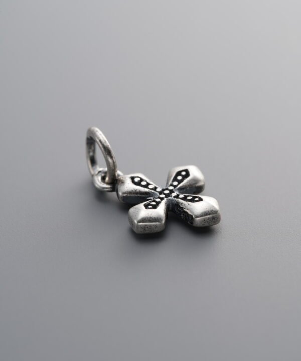 925 Sterling Silver-Antiqued-Cross Pendant-13mm