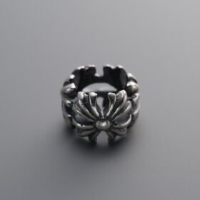 925 Silver-Vintage-Cross Ring Spacer Bead-10mm