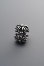 925 Silver-Vintage-Cross Ring Spacer Bead-10mm - Image 2