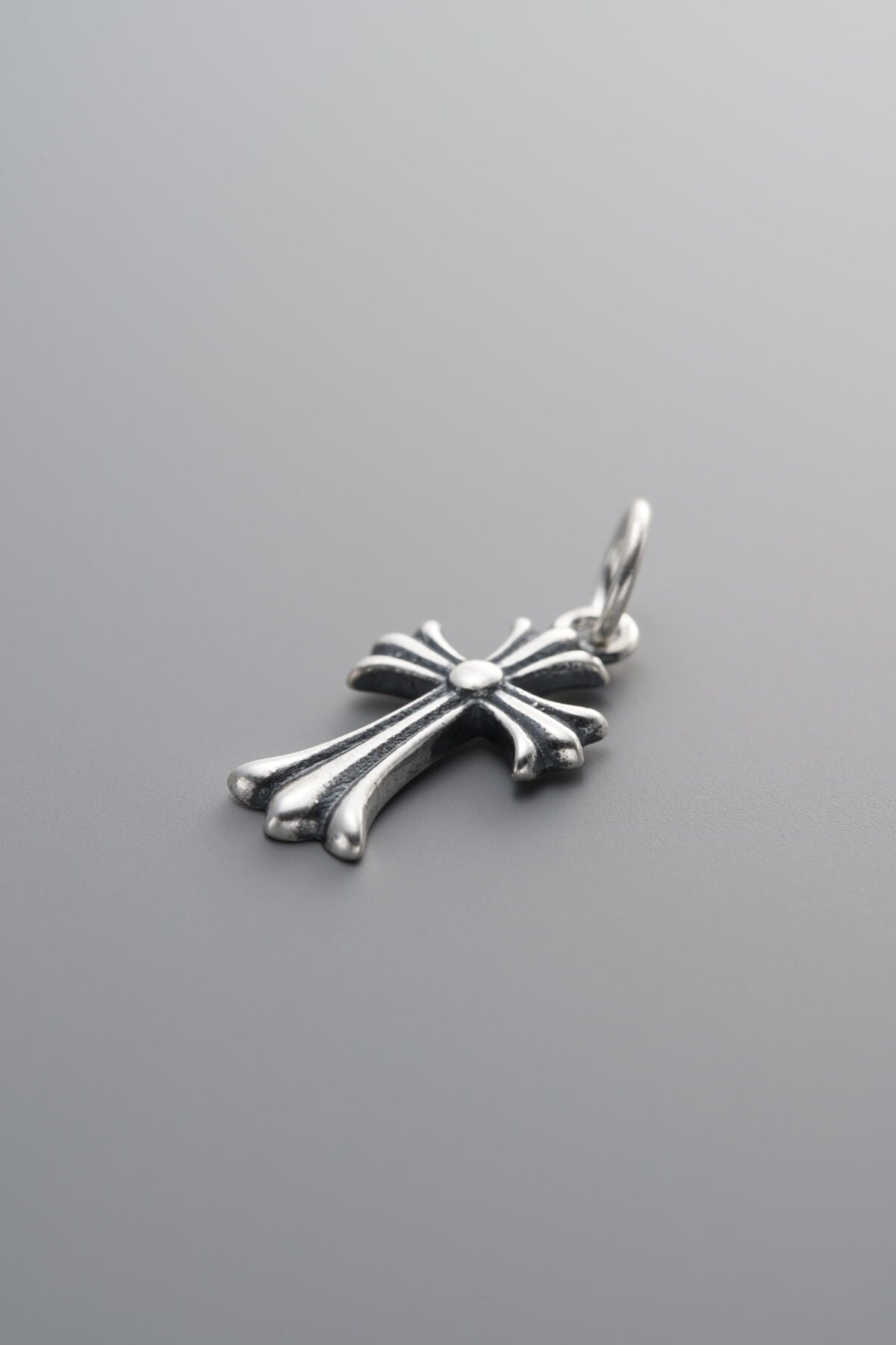 925 Sterling Silver-Antiqued-Cross Pendant-17mm - Image 3