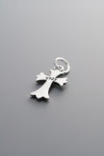 925 Silver-Vintage-Cross Pendant-17mm - Image 2