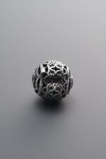 925 Sterling Silver-Antiqued-Openwork Spacer Bead-10mm - Image 2