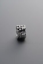 925 Sterling Silver-Antiqued-Cross Ring Spacer Bead-7mm - Image 3