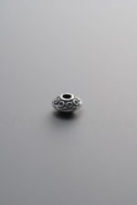 925 Sterling Silver-Antiqued-Saucer Spacer Bead-5mm - Image 3