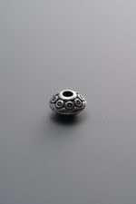 925 Sterling Silver-Antiqued-Rondelle Spacer Bead-7mm - Image 3
