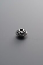 925 Sterling Silver-Antiqued-Rondelle Spacer Bead-7mm - Image 2