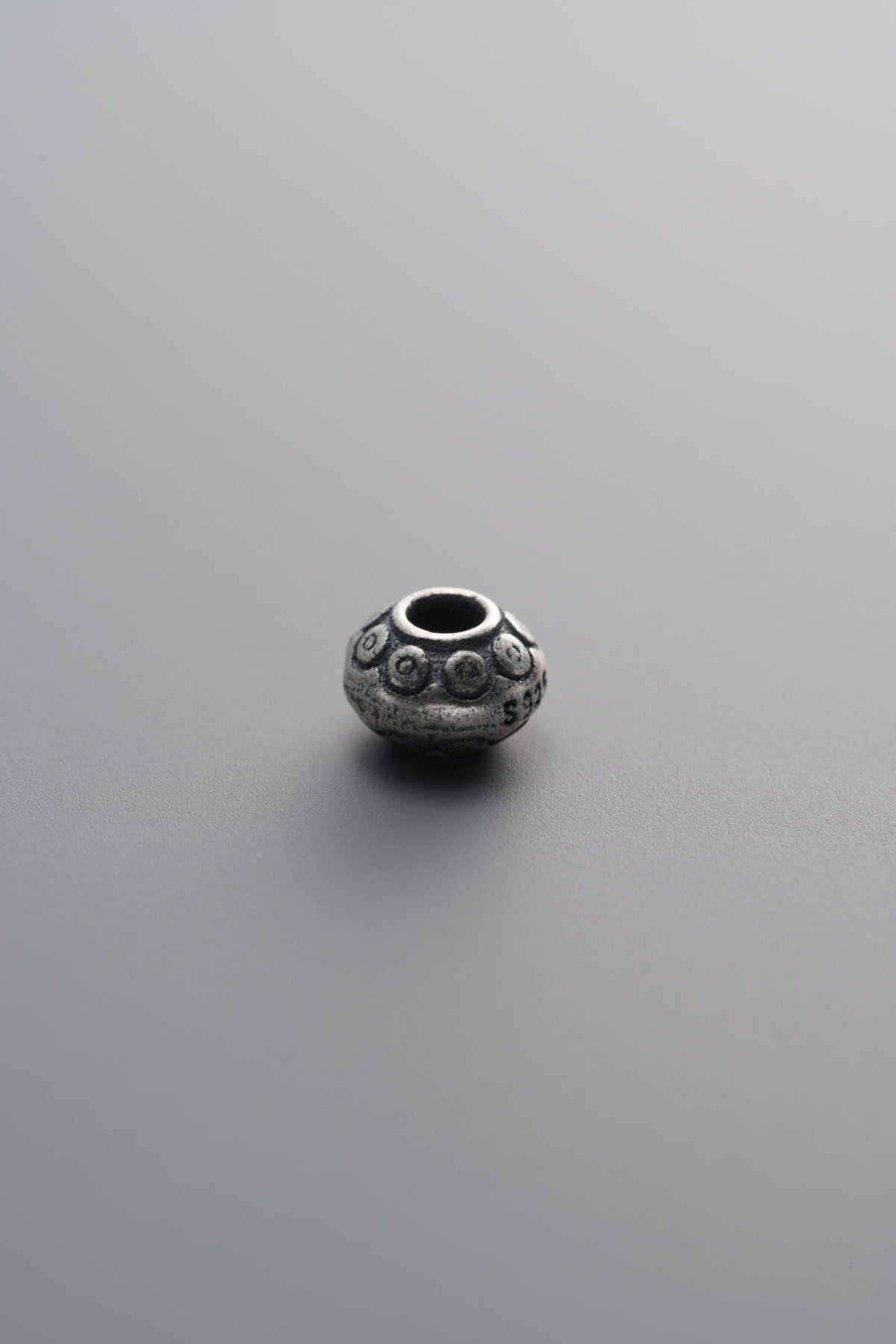 925 Sterling Silver-Antiqued-Saucer Spacer Bead-5mm - Image 3