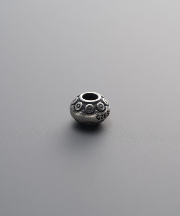 925 Sterling Silver-Antiqued-Saucer Spacer Bead-5mm