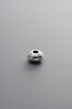 925 Sterling Silver-Antiqued-Rondelle Spacer Bead-5mm - Image 3