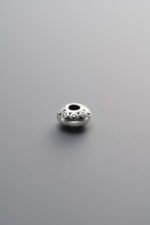 925 Sterling Silver-Antiqued-Rondelle Spacer Bead-5mm - Image 2