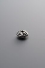925 Sterling Silver-Antiqued-Rondelle Spacer Bead-6mm - Image 4