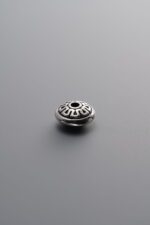 925 Sterling Silver-Antiqued-Rondelle Spacer Bead-6mm - Image 3