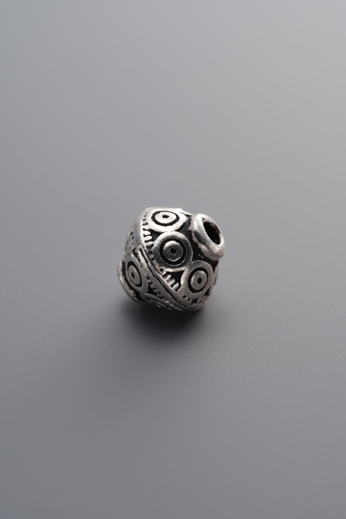 925 Sterling Silver-Antiqued-Rondelle Spacer Bead-8mm - Image 1