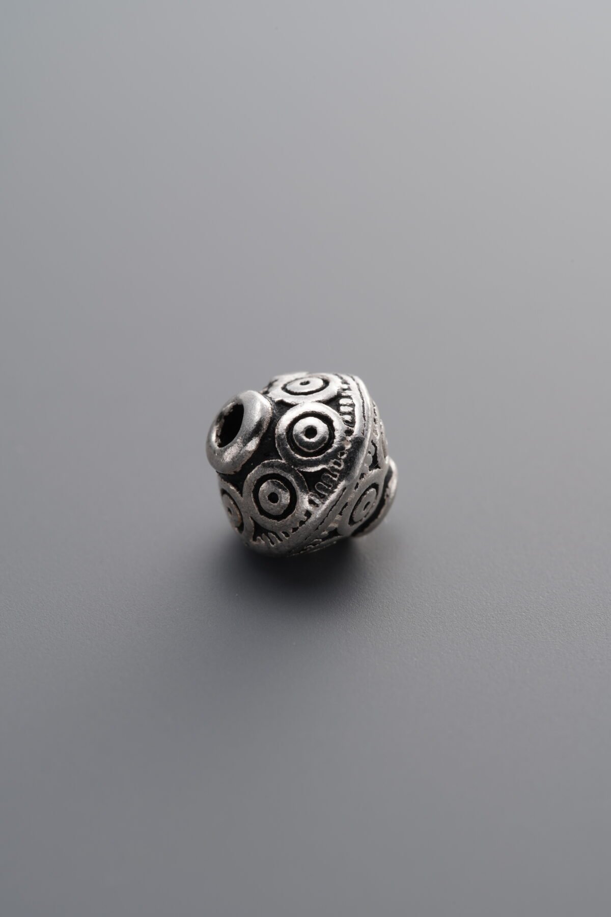 925 Sterling Silver-Antiqued-Rondelle Spacer Bead-8mm - Image 3
