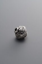 925 Sterling Silver-Antiqued-Rondelle Spacer Bead-8mm - Image 3