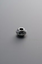 925 Sterling Silver-Antiqued-Rondelle Spacer Bead-6mm - Image 2