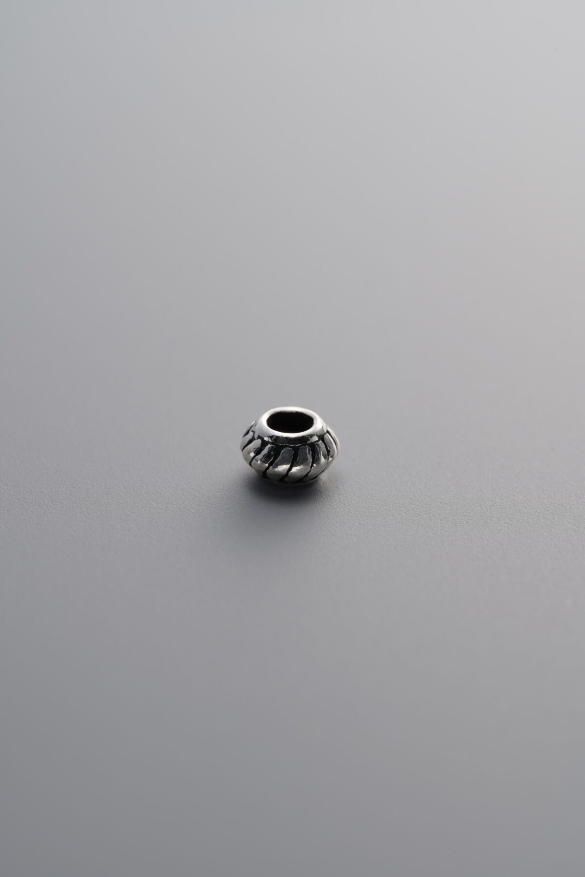 Vertical Striped Pattern Spacer Bead
