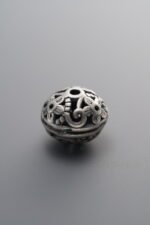 925 Silver-Vintage-Hollow-out Flower Spacer Bead-11mm - Image 3