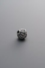 925 Silver-Vintage-Vertical Striped Pattern Spacer Bead-6mm