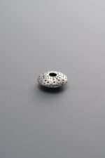 Hammered Pattern Flying Saucer Spacer Bead