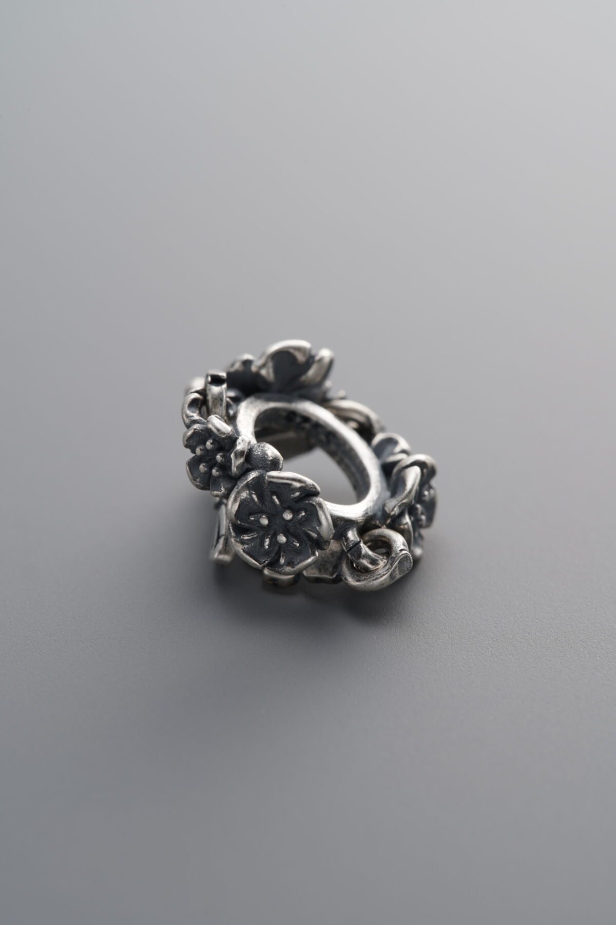 925 Sterling Silver-Antiqued-Melon Pattern Spacer Bead-21mm - Image 1