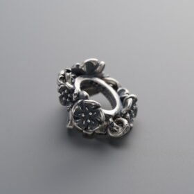 925 Silver-Vintage-Melon Pattern Spacer Bead-21mm