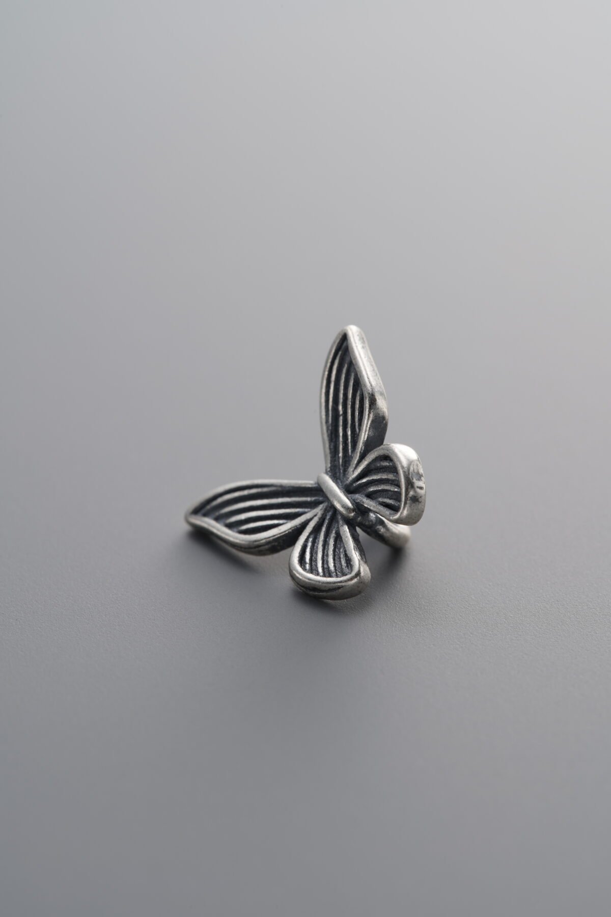 925 Sterling Silver-Antiqued-Butterfly Spacer Bead-11mm - Image 4