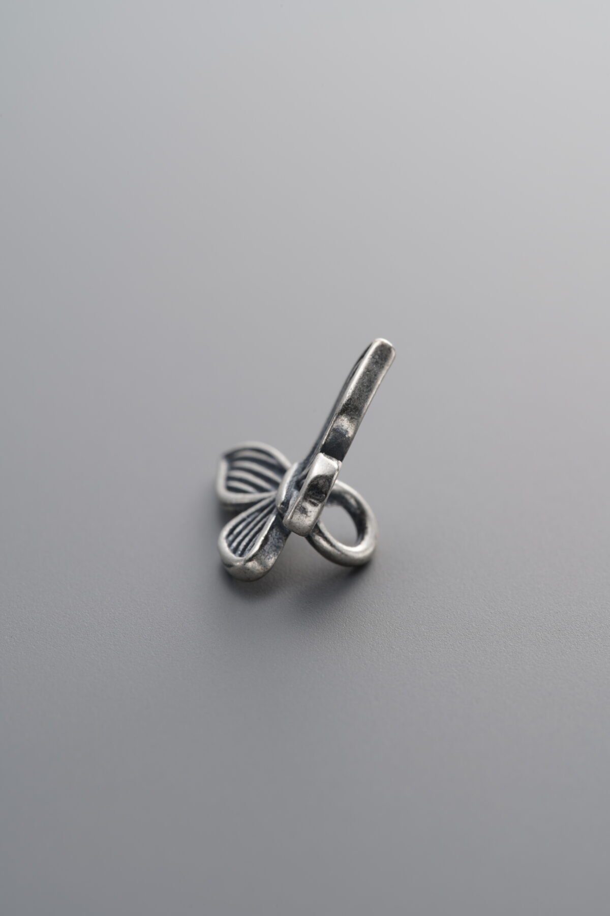 925 Sterling Silver-Antiqued-Butterfly Spacer Bead-11mm - Image 3
