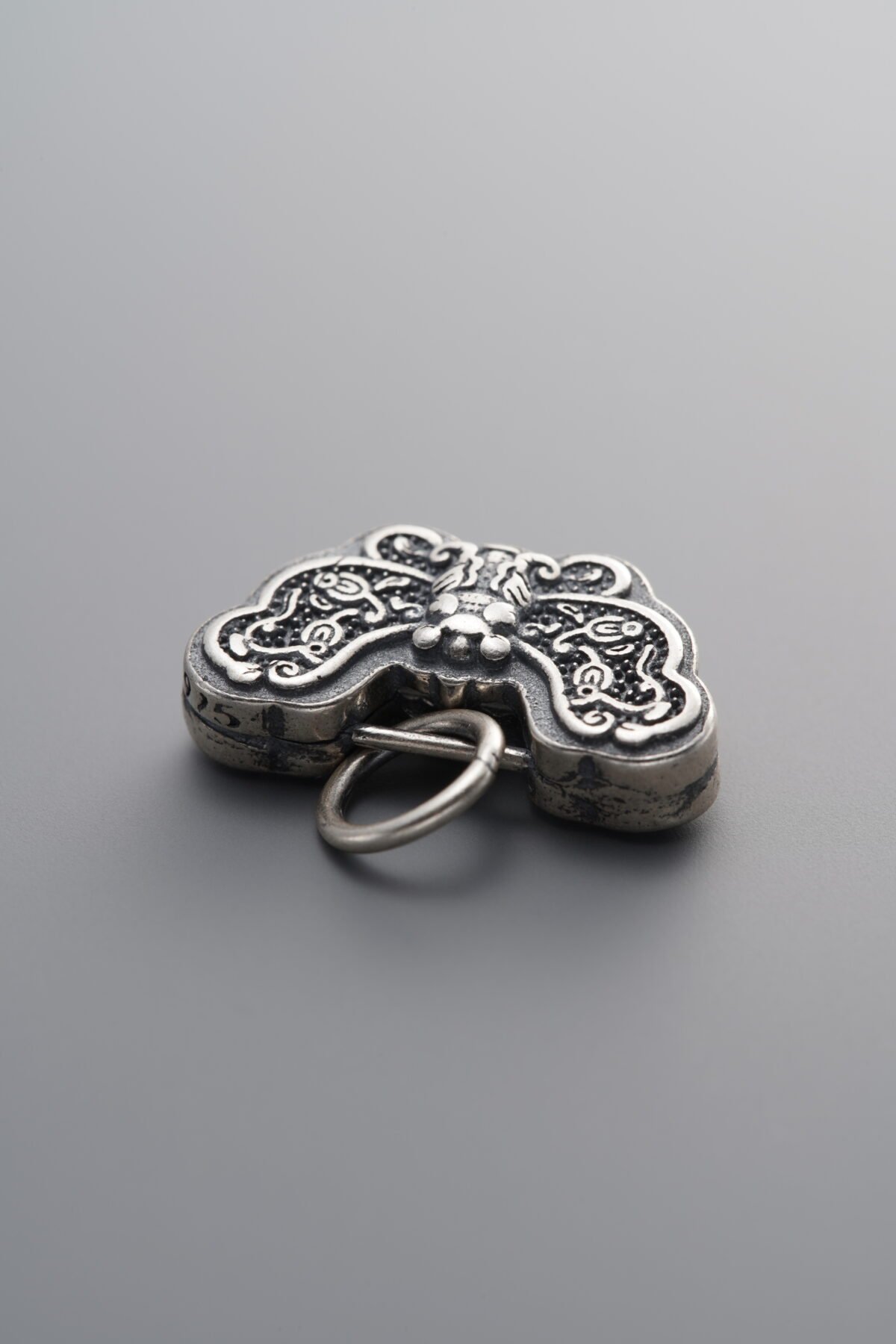 925 Sterling Silver-Antiqued-Butterfly Spacer Bead-17mm - Image 1