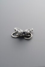 925 Sterling Silver-Antiqued-Butterfly Spacer Bead-12mm - Image 2