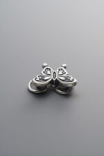 925 Sterling Silver-Antiqued-Butterfly Spacer Bead-12mm