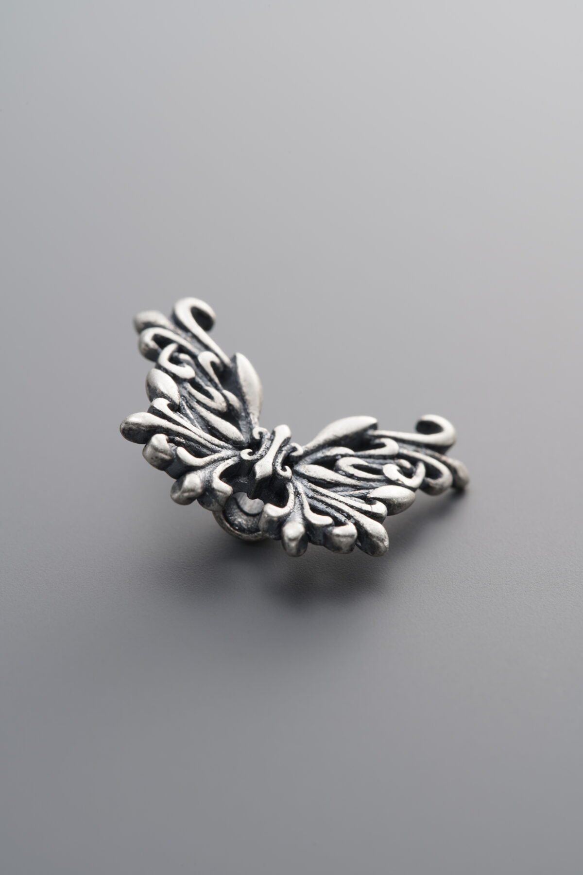 925 Sterling Silver-Antiqued-Butterfly Spacer Bead-17mm - Image 1