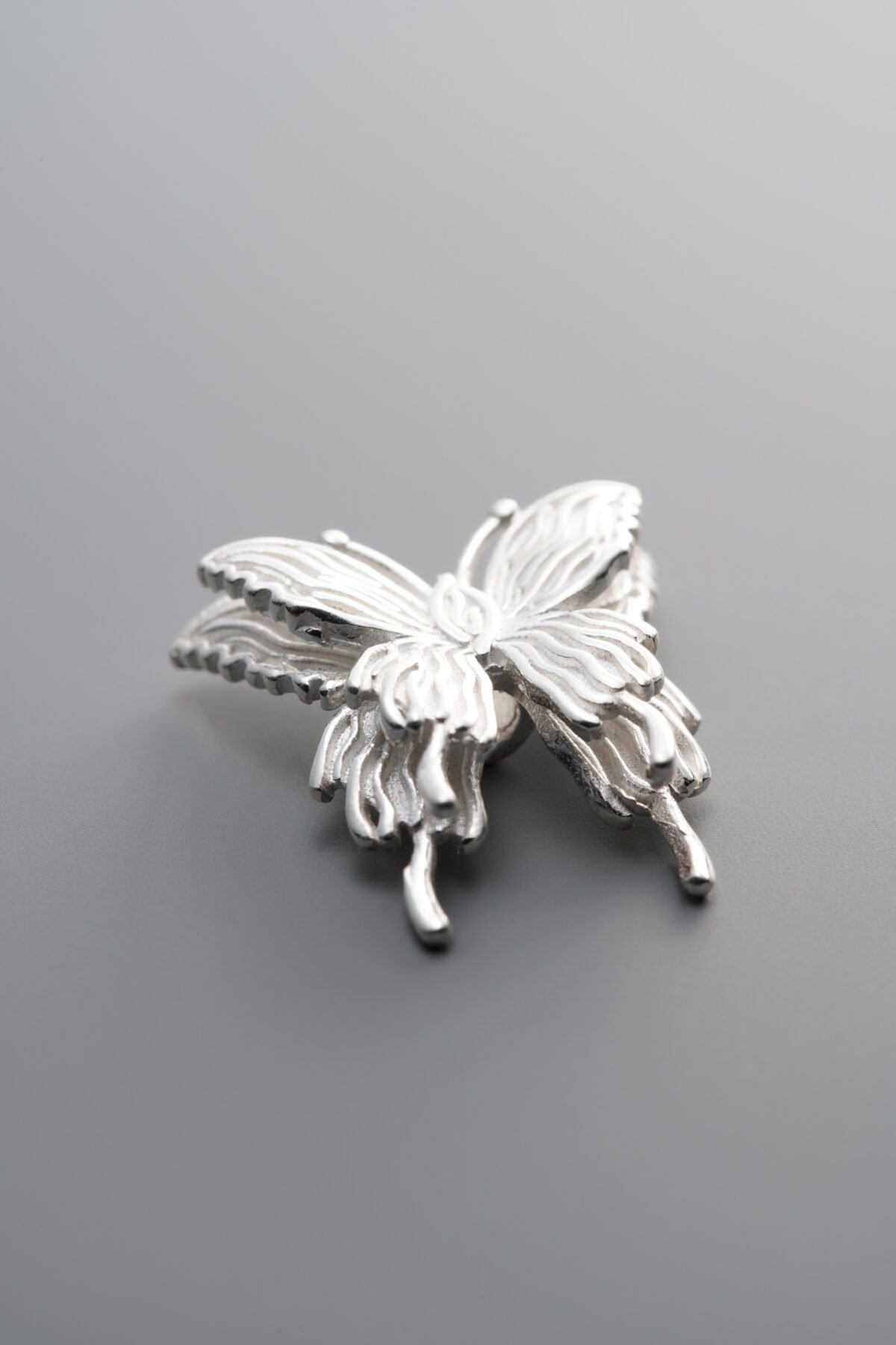 925 Sterling Silver-Bright-Butterfly Spacer Bead-17mm - Image 1