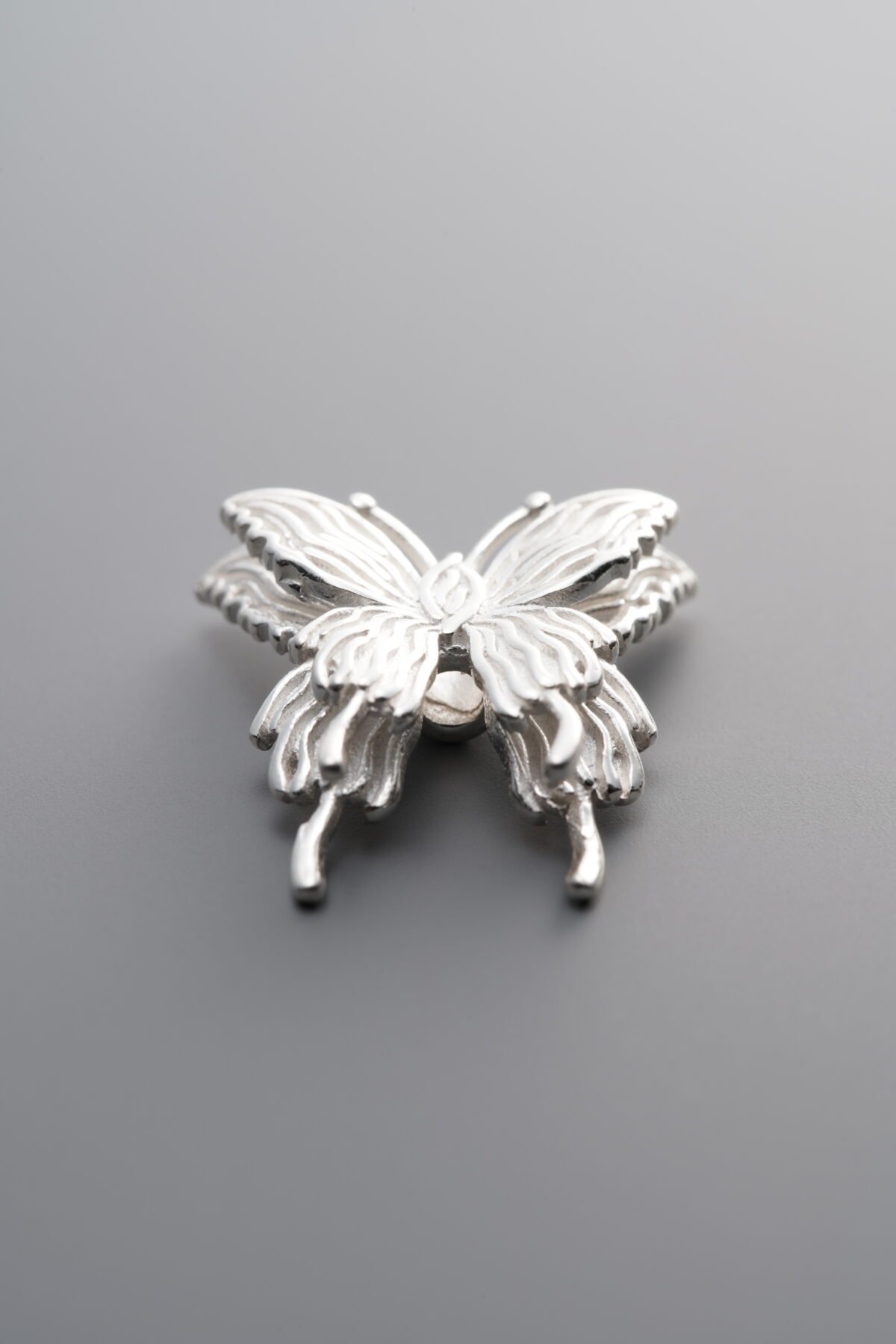 925 Sterling Silver-Bright-Butterfly Spacer Bead-17mm - Image 4
