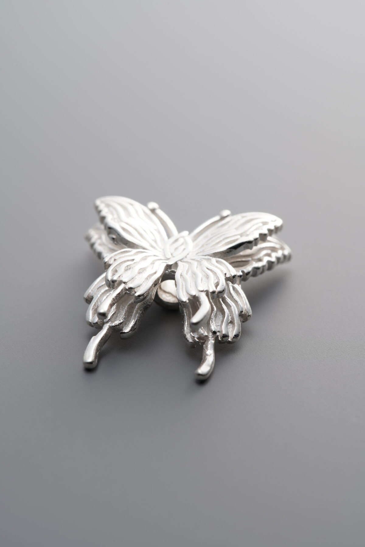 925 Sterling Silver-Bright-Butterfly Spacer Bead-17mm - Image 3
