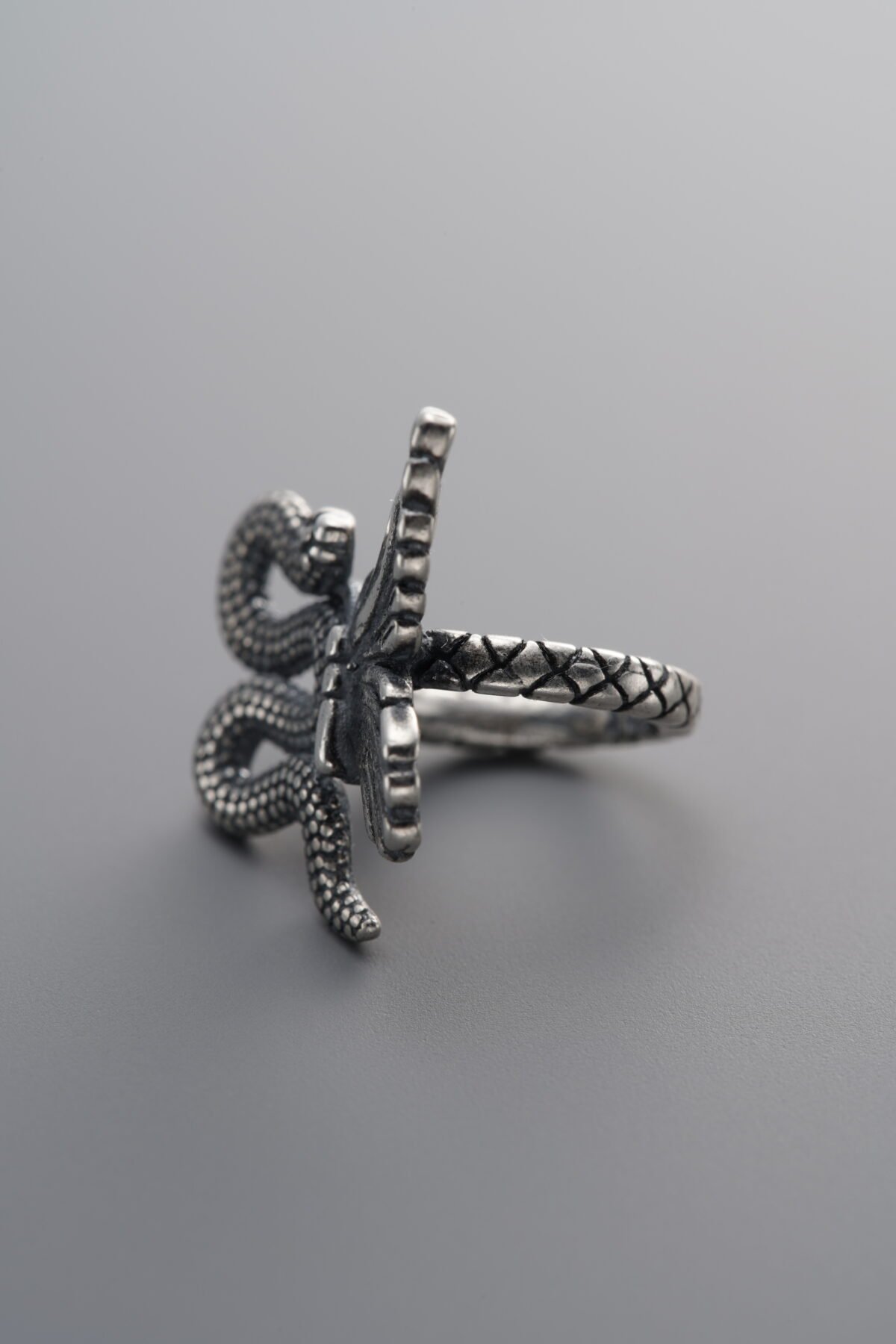 925 Sterling Silver-Antiqued-Snake Butterfly Spacer Bead-14mm - Image 4