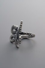 925 Silver-Vintage-Snake Butterfly Spacer Bead-14mm - Image 4