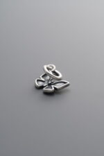 925 Sterling Silver-Antiqued-Butterfly Pendant-10mm - Image 4