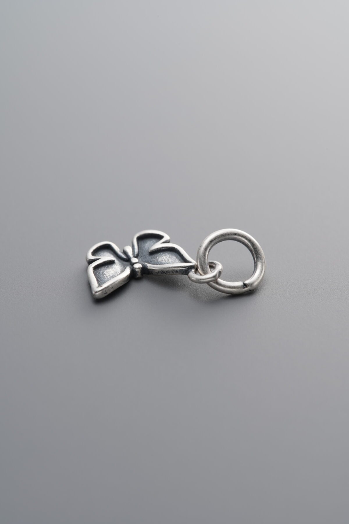 925 Sterling Silver-Antiqued-Butterfly Pendant-10mm - Image 2