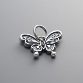 925 Silver-Vintage-Butterfly Pendant-13mm