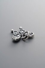 925 Silver-Vintage-Butterfly Pendant-13mm - Image 2