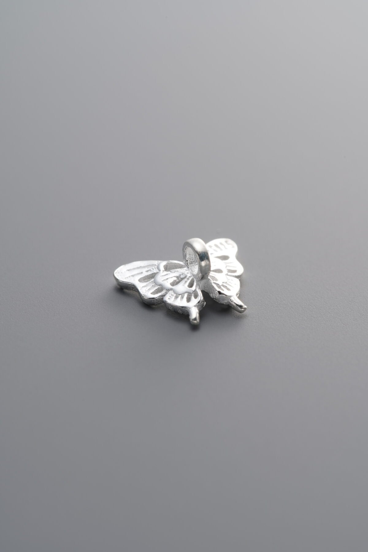 925 Sterling Silver-Bright-Butterfly Spacer Bead-9mm - Image 3