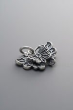 925 Silver-Vintage-Butterfly Pendant-17mm