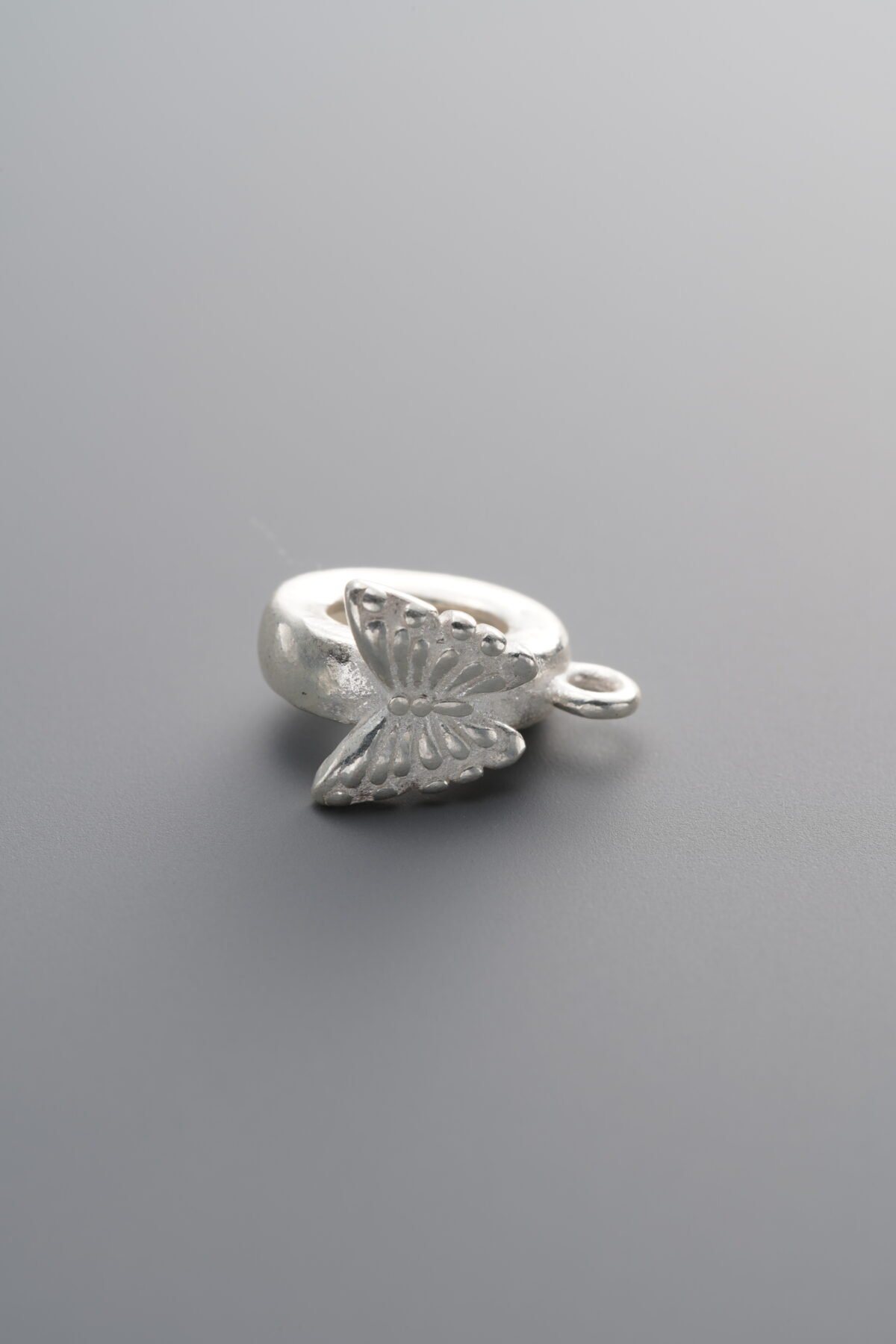 925 Sterling Silver-Bright-Butterfly Spacer Bead-11mm - Image 1
